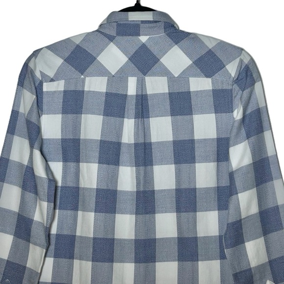 NEW Untuckit Volnay Plaid Button Down Western Shirt, Blue & Gray, Sizes 0 & 4 - Picture 5 of 11